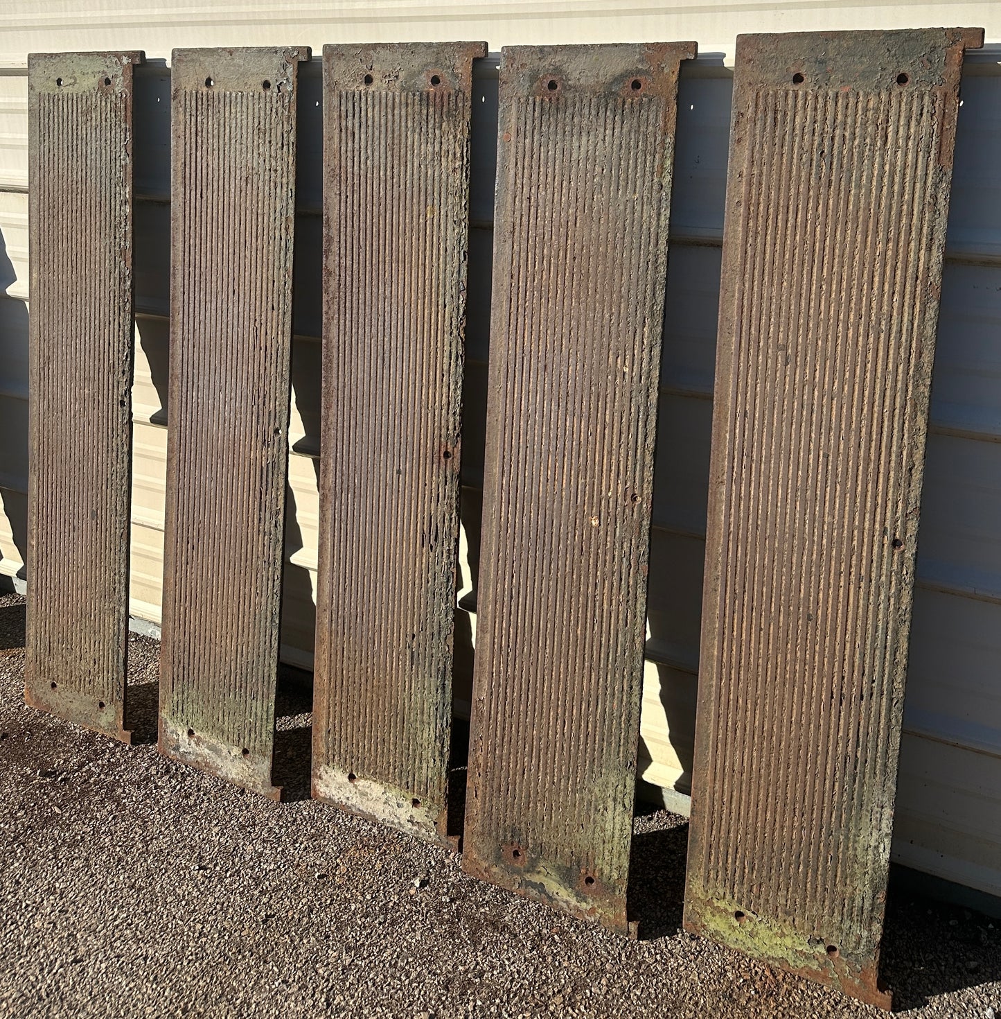 Set of 5 50" Long Cast Iron Stair Treads GA20613