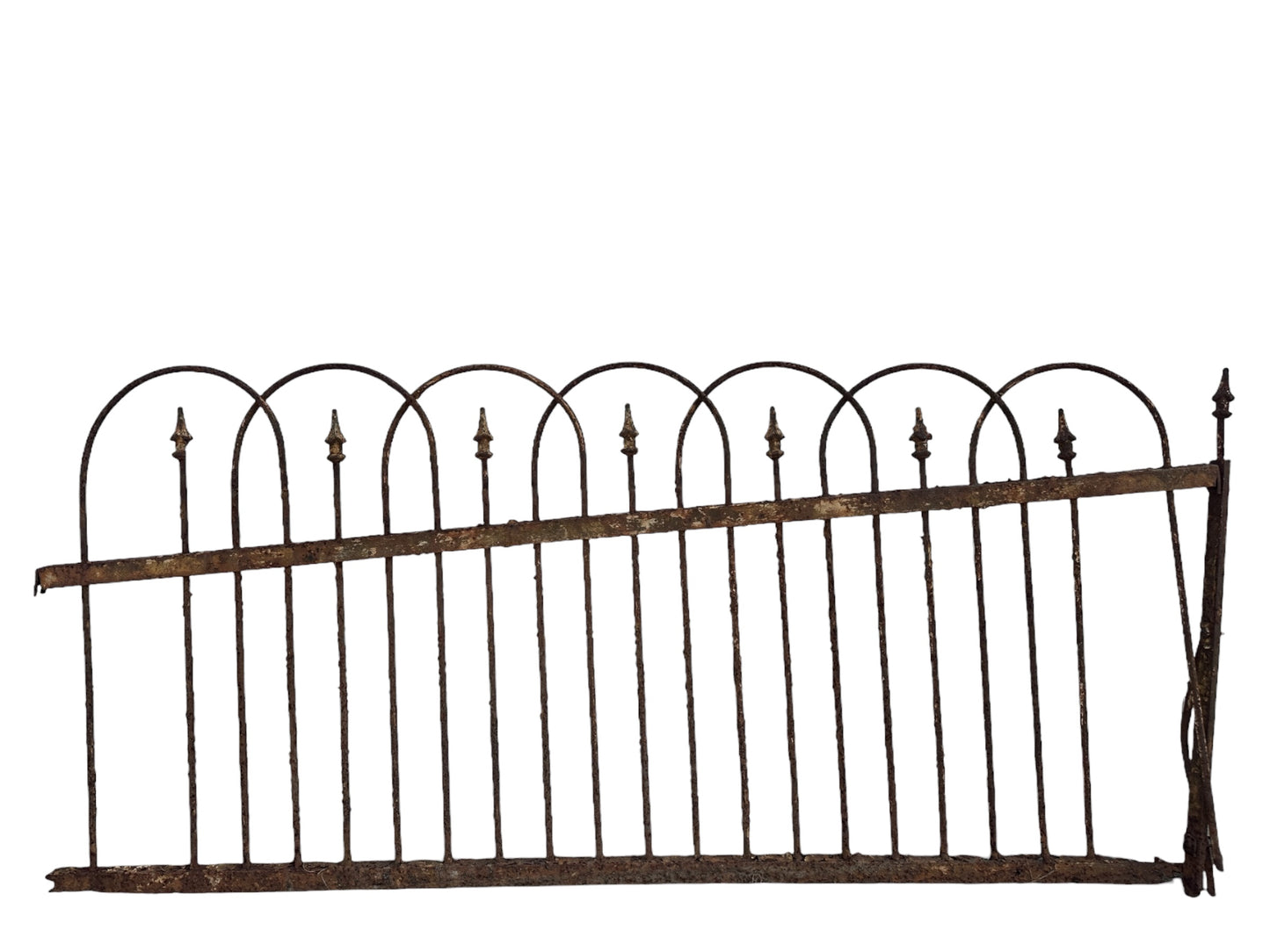 39 Feet of Antique Wrought Iron Hairpin Fencing GA20855