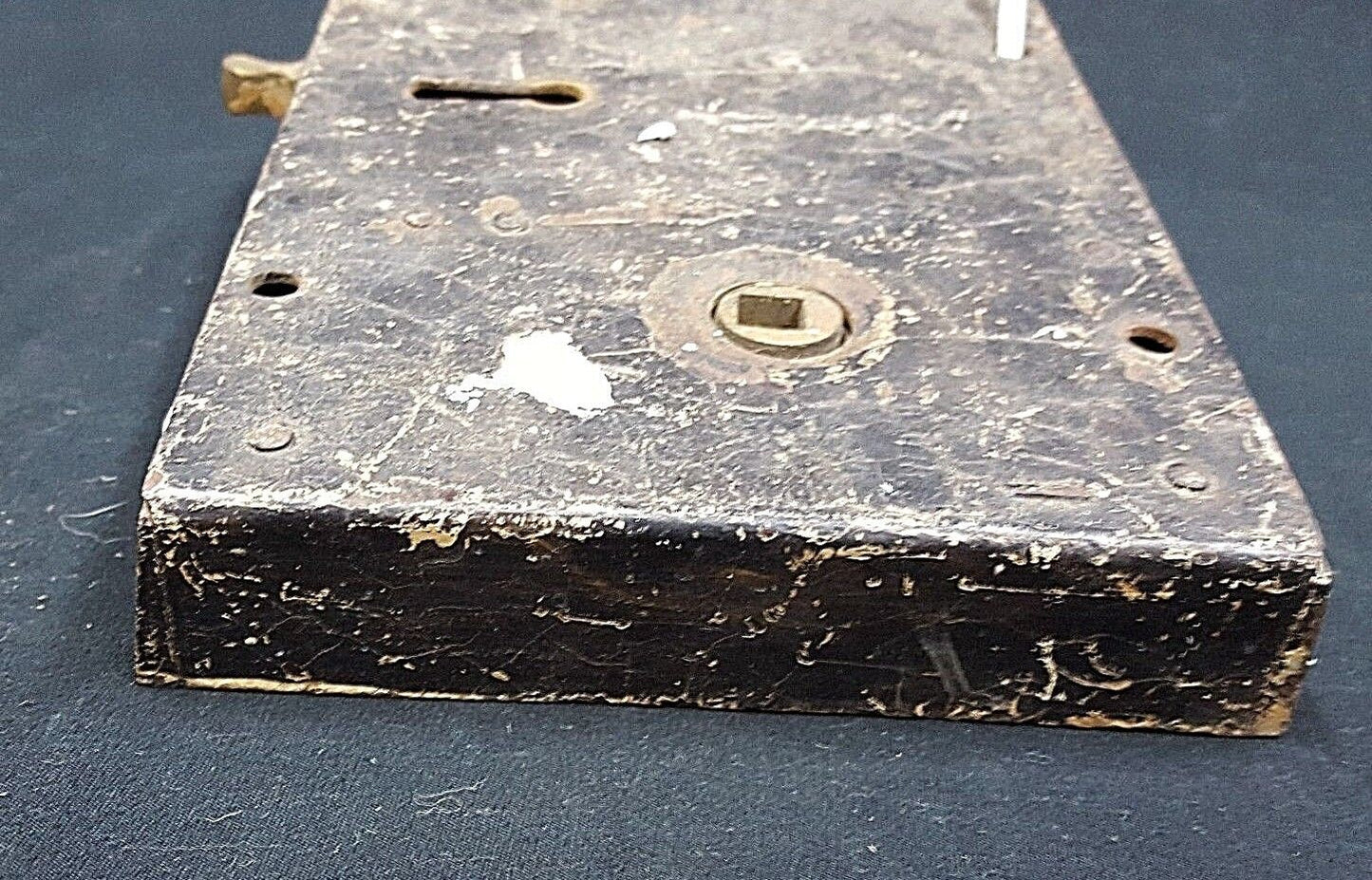 Authentic Early 1800s Metal Lock Set with Key
