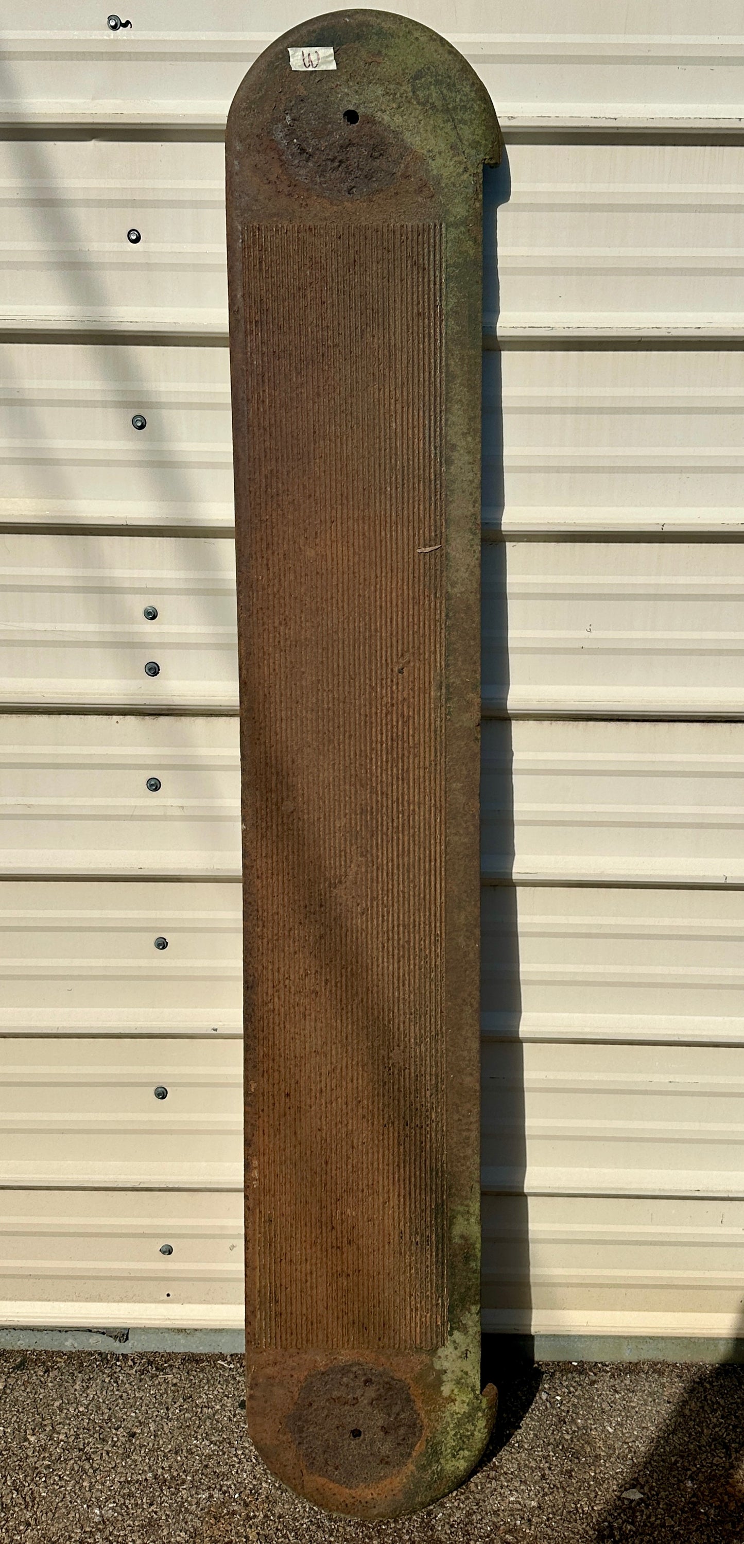 Single, Curved 71" Long Cast Iron Stair Tread GA20838