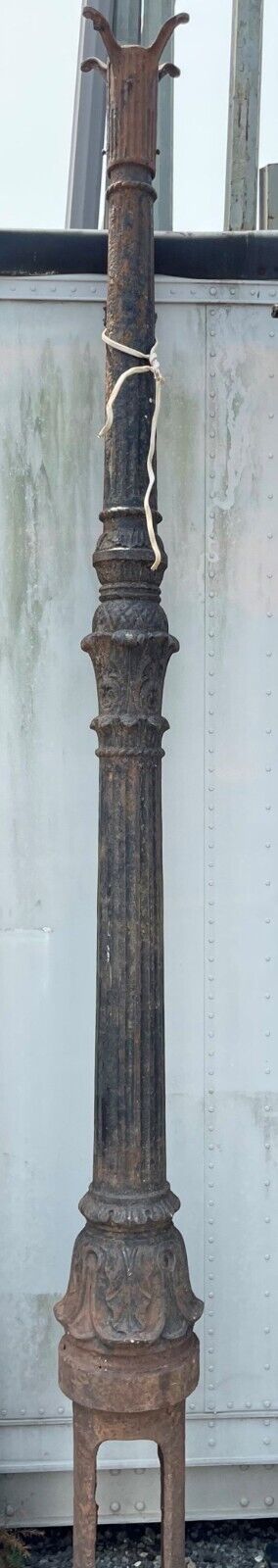 Late 1800's Ornate Victorian Cast Iron Street Gas Light Post GS00243