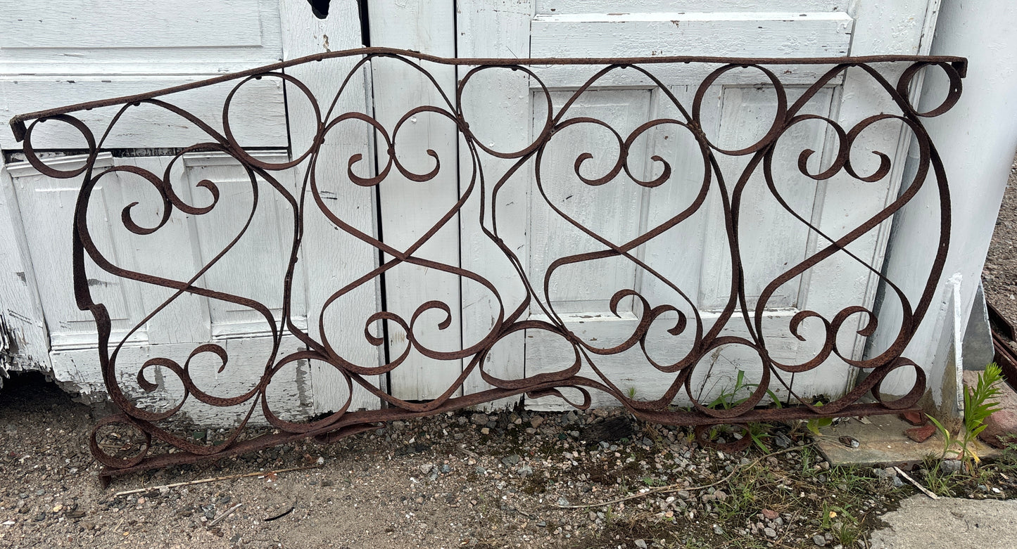 20 Feet of Iron Fence Panels GA21296