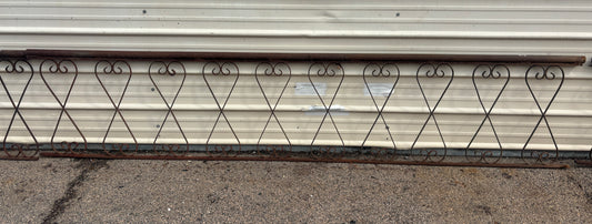 24 Feet of Iron Fence Panels GA21385