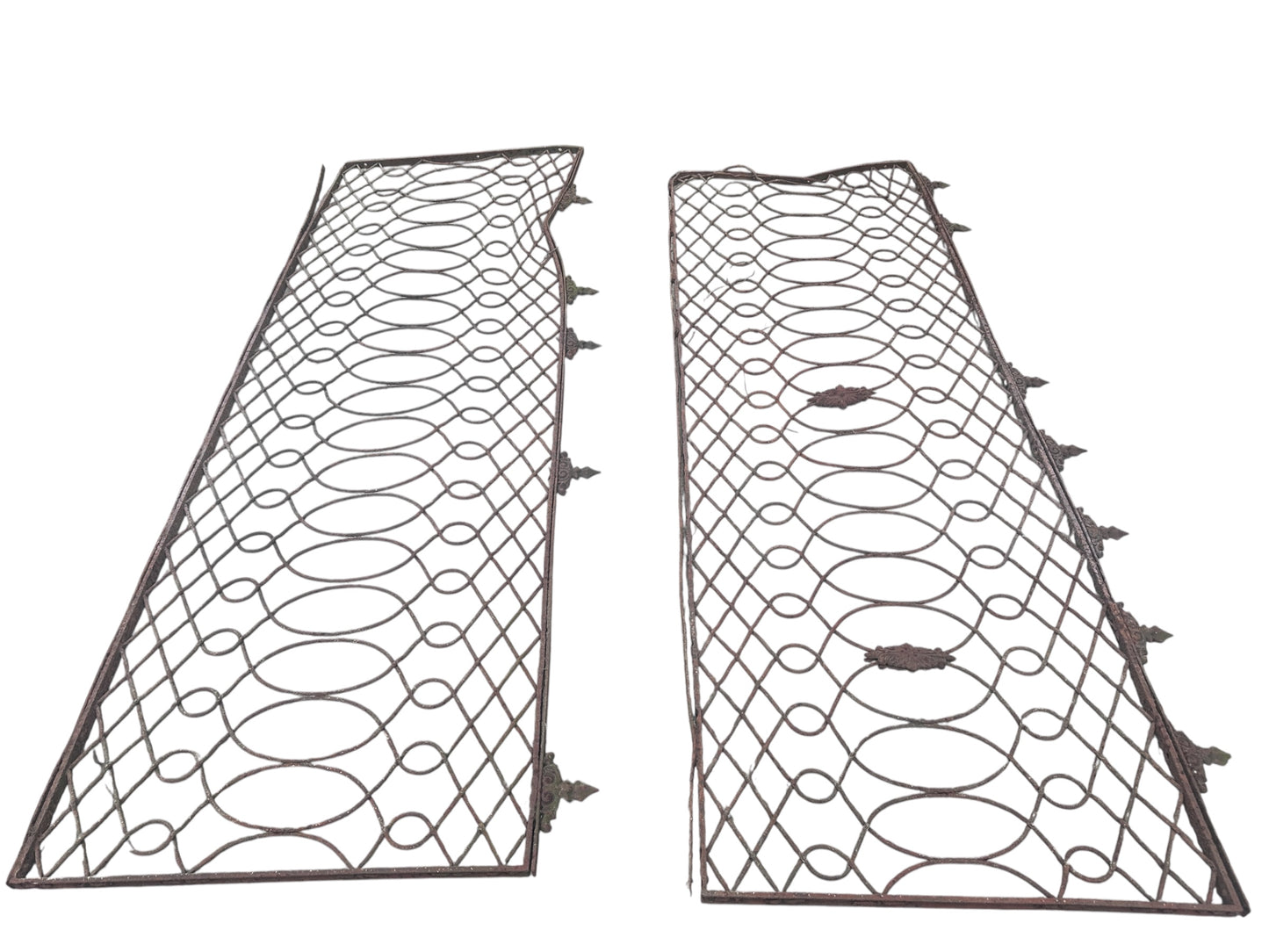 45 Ft of Antique Wrought Iron Fencing GA21062
