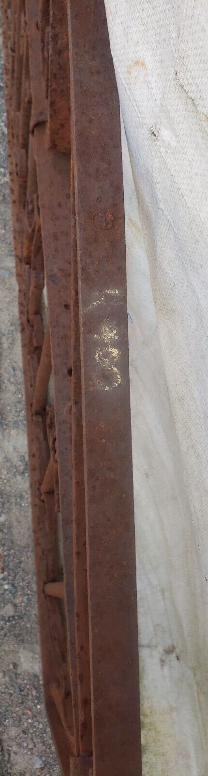 Unique Arched Iron Gate Panel 72" Wide by 30 3/4" Tall GA9464