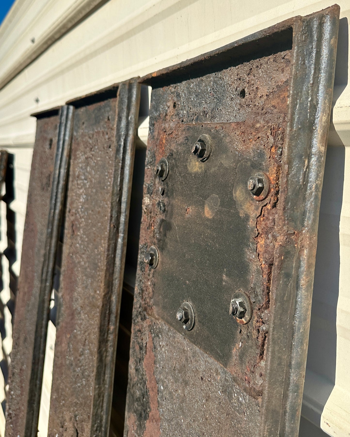 Set of 3 69" Long Cast Iron Stair Treads GA20619