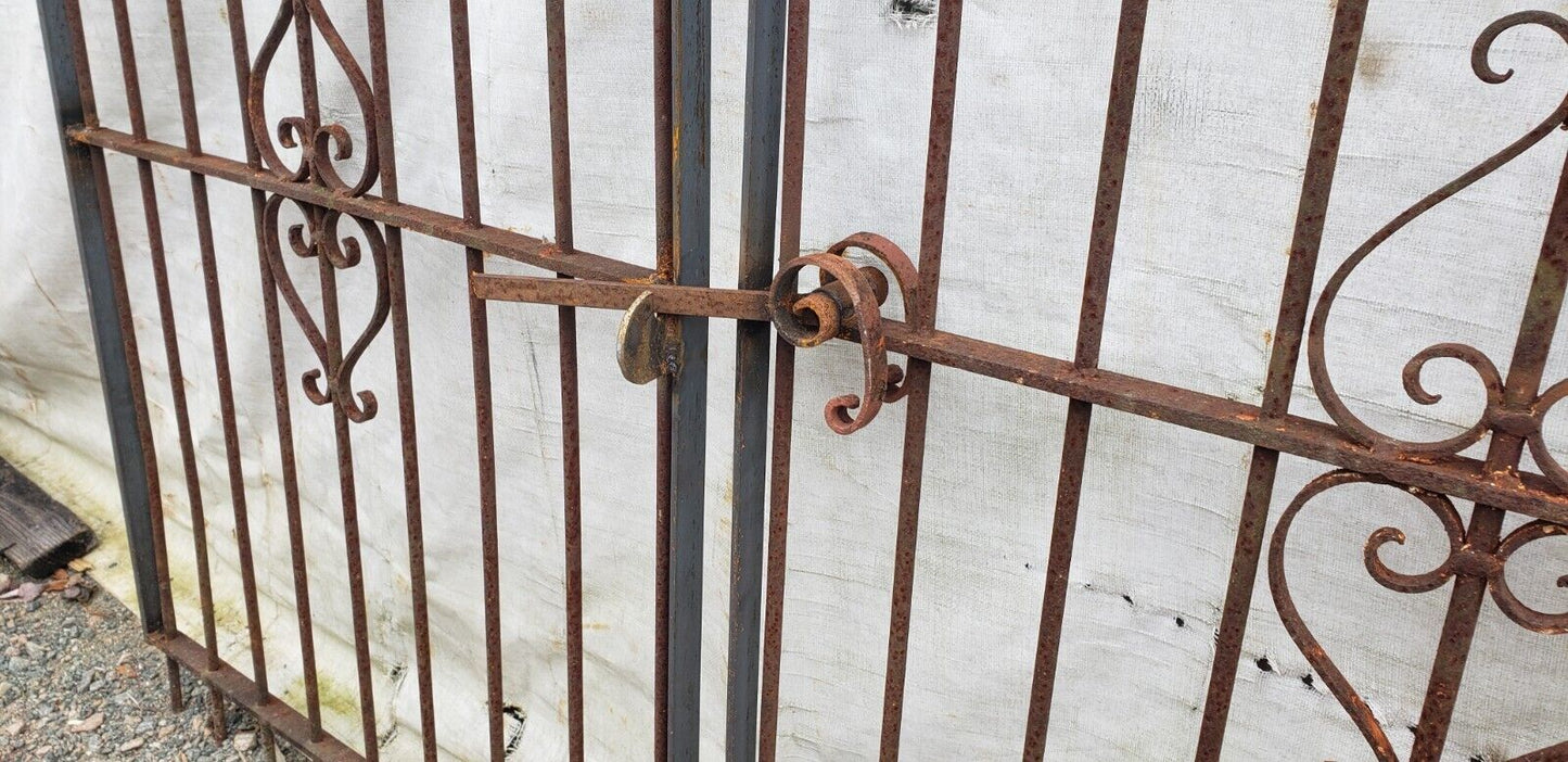 Pair of Wrought Iron Gate Panels 70" W x 58" T GA9533