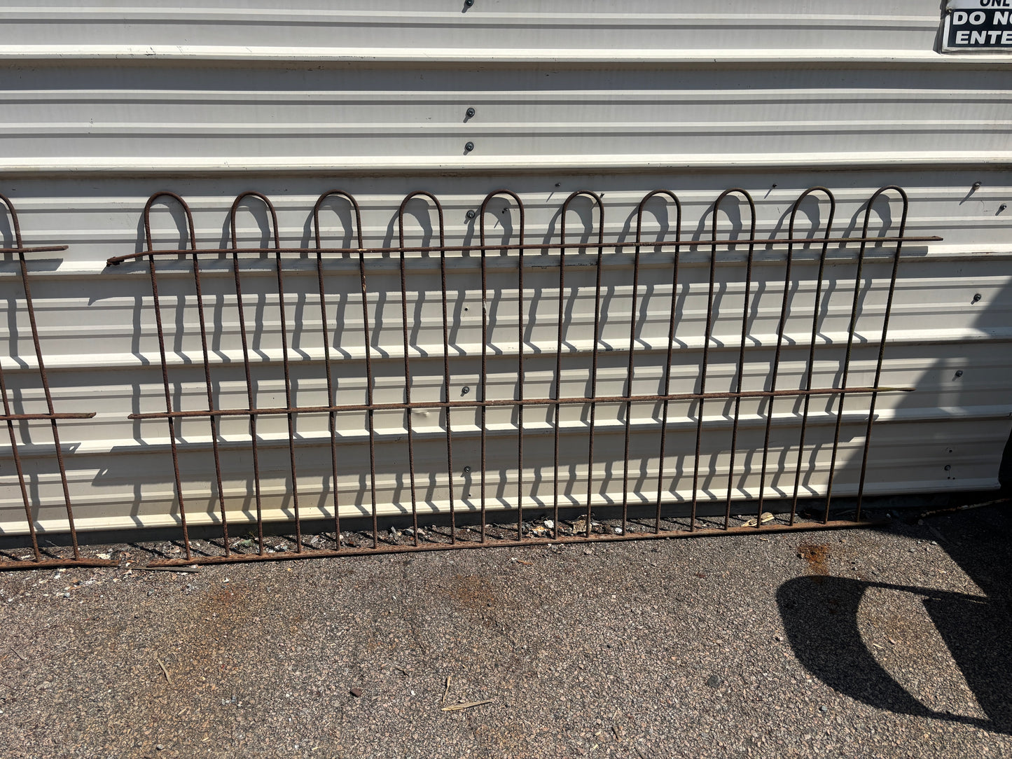 33 Feet of Wrought Iron Hairpin Fencing GA21240