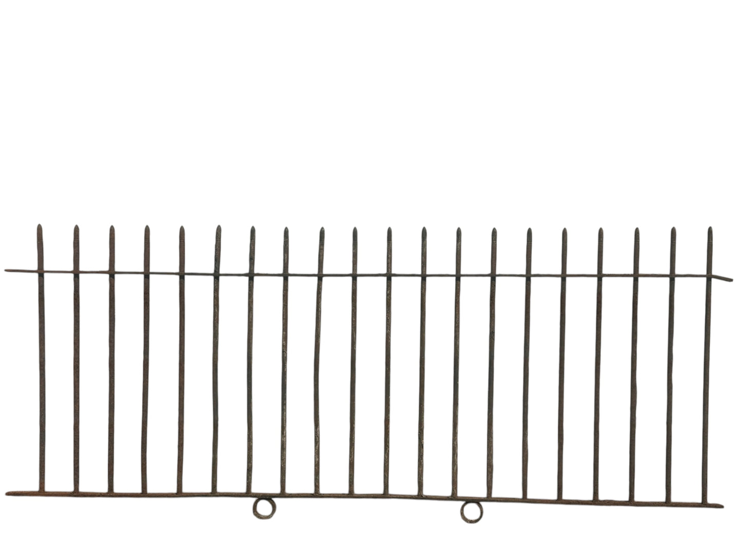 23 Ft of Antique Wrought Iron Picket Fencing GA21013