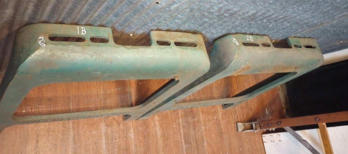 Pair of Benchmaster Cast Iron Machine Legs 26" T x 22 1/4" W