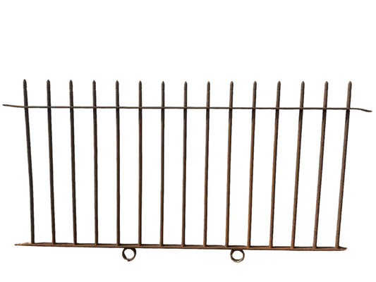 12+ Ft of Antique Wrought Iron Picket Fencing GA21004
