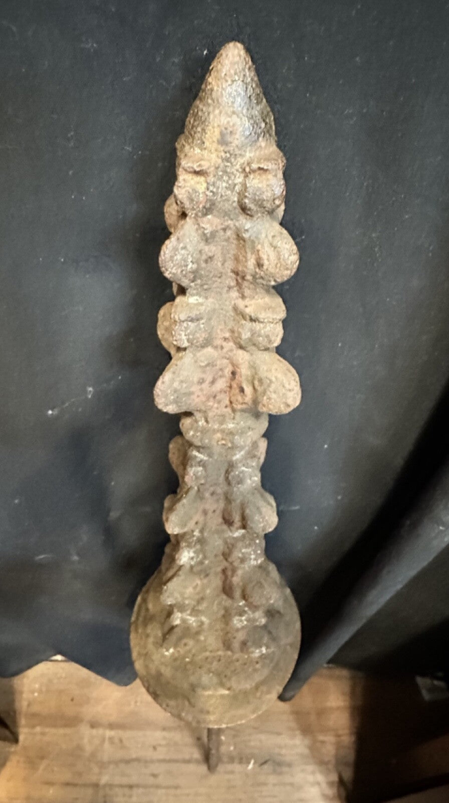 Late 1800s Cast Iron Gotham Style Finial Post GA20189