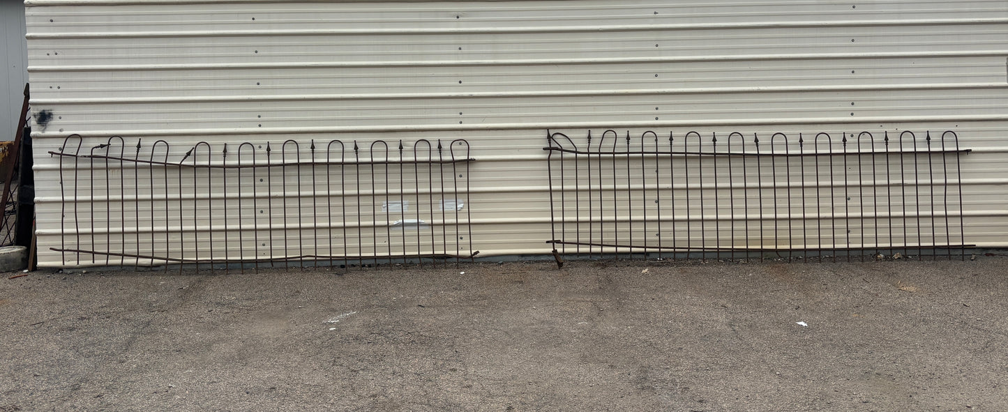 47 Feet of Wrought Iron Fence Panels GA21223