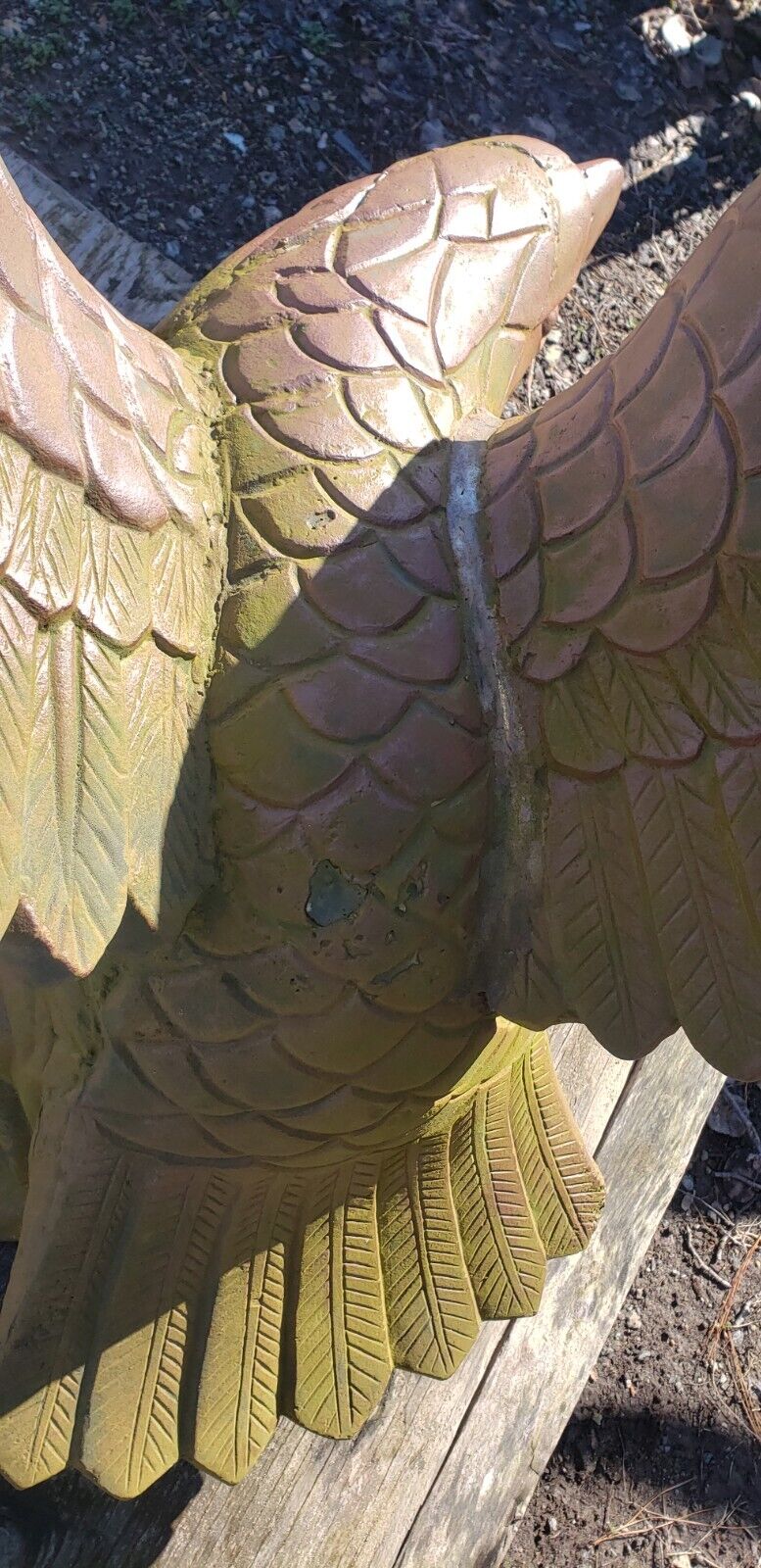 Ornate Cast Iron Eagle Statue 40" x 40" GA9770