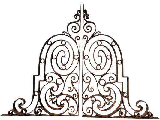 2 Pairs of Antique Iron Balcony Support/ Mezzanine Brackets GA20995