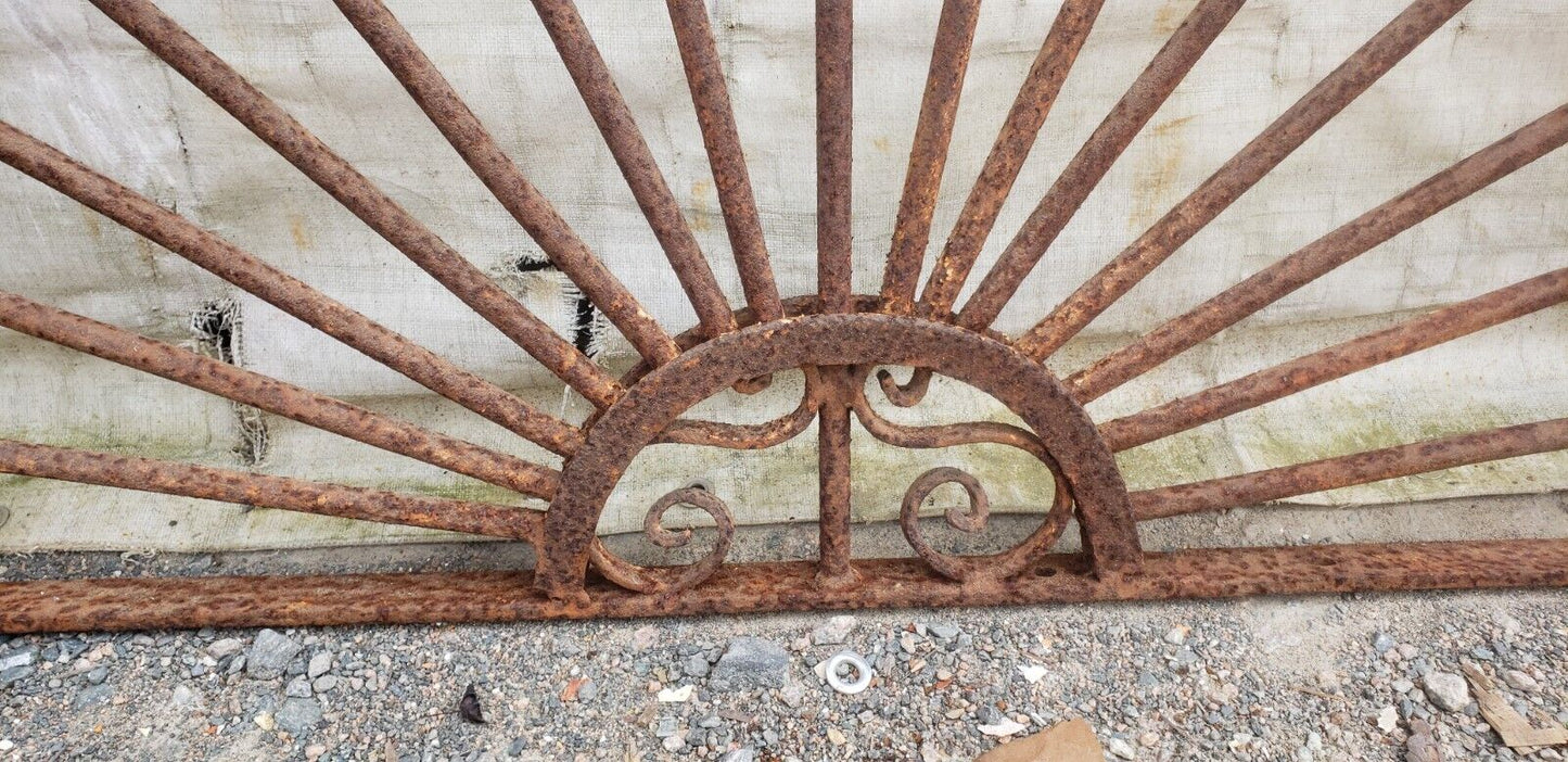 Unique Half Round Iron Panel 70" Wide by 36" Tall GA9463