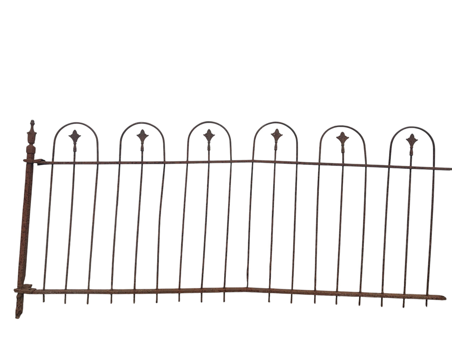 162 Ft of Antique Wrought Iron Hairpin Fencing GA20876