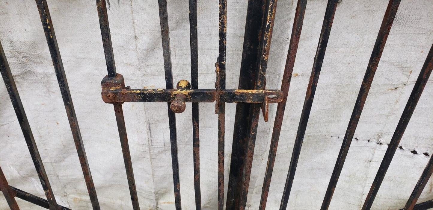 Pair of Ornate Wrought Iron Gates 110 1/2” Wide x 49 1/2" Tall GA9478