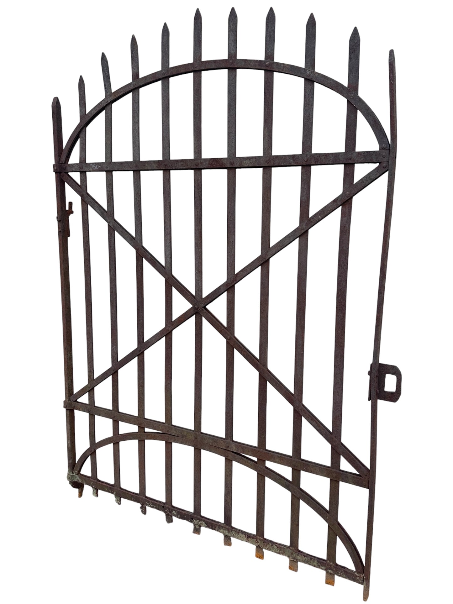 Antique Wrought Iron Gate - 52.5" W x 75" T - GA21047