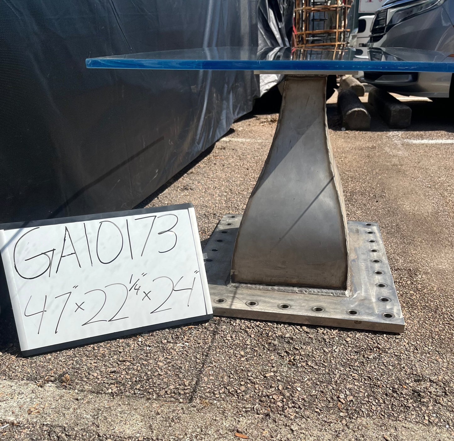 Glass Top Aerospace Coffee Table GA10173