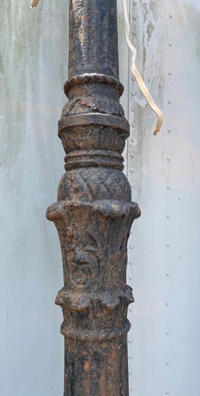 Late 1800's Ornate Victorian Cast Iron Street Gas Light Post GS00243