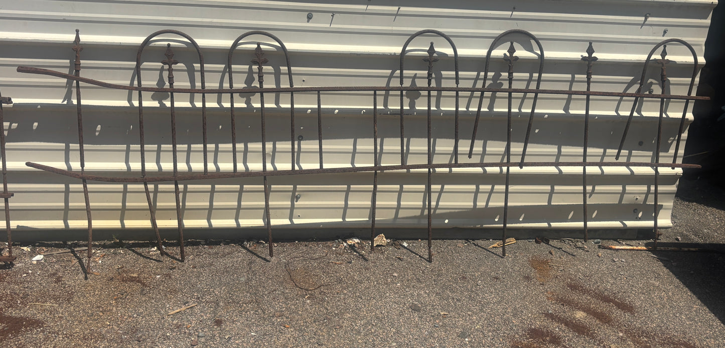 48 Feet of Wrought Iron Fence Panels GA21273