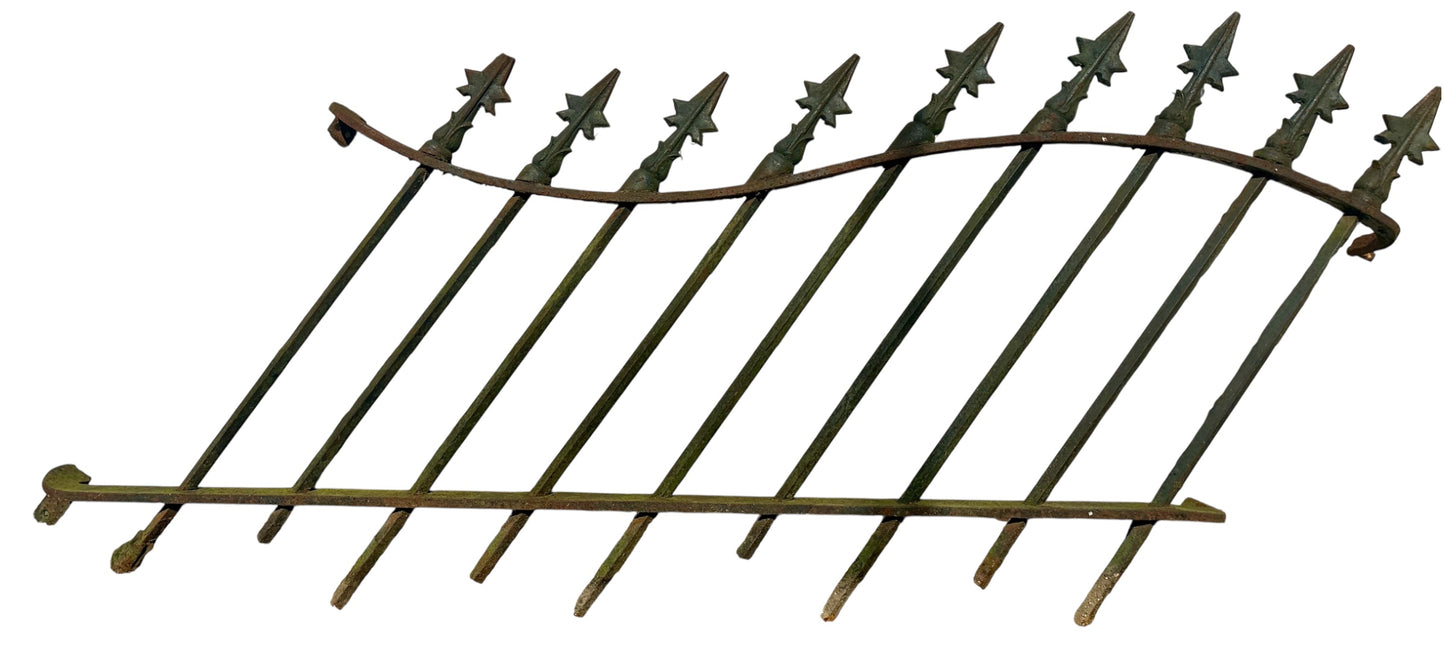 Set of Antique Wrought Iron Outdoor Stair Railing GA20804