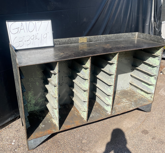 Antique Industrial Cabinet/Shelving System GA10177
