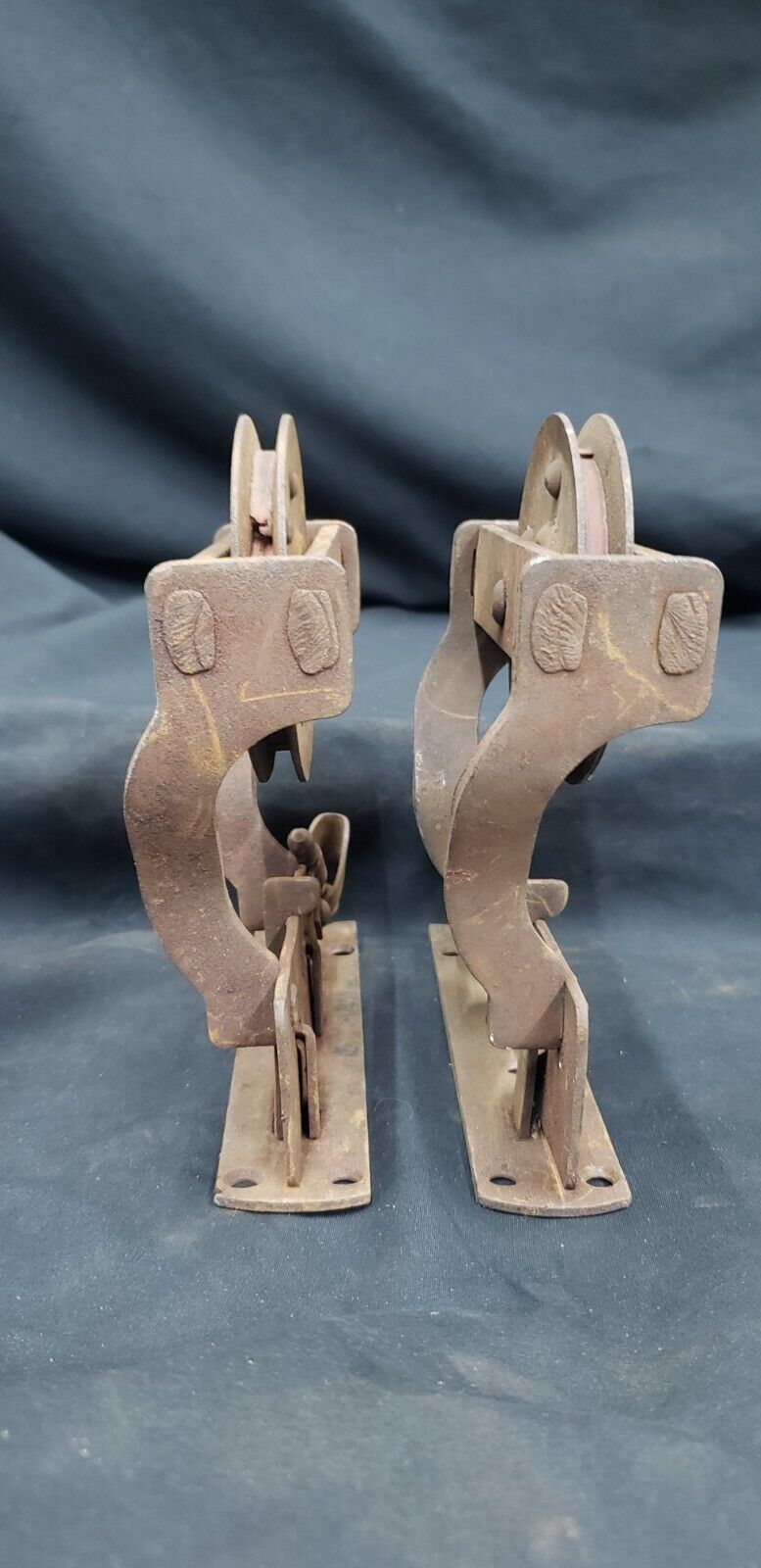 Pair of Cast Iron Pocket Door Rollers GA2012