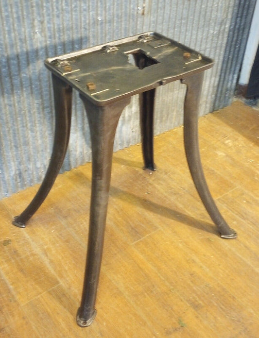 Cast Iron Machine Base with 4 Ornate Legs 23 3/4" Tall x 10 1/8" x 14 1/4"