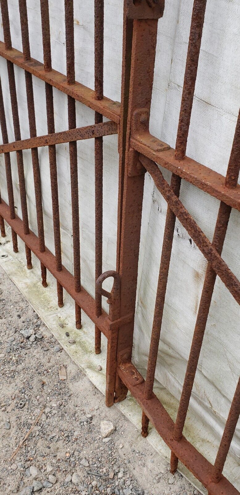 Pair of Ornate Wrought Iron Gates 44 1/2" x 58" GA9477