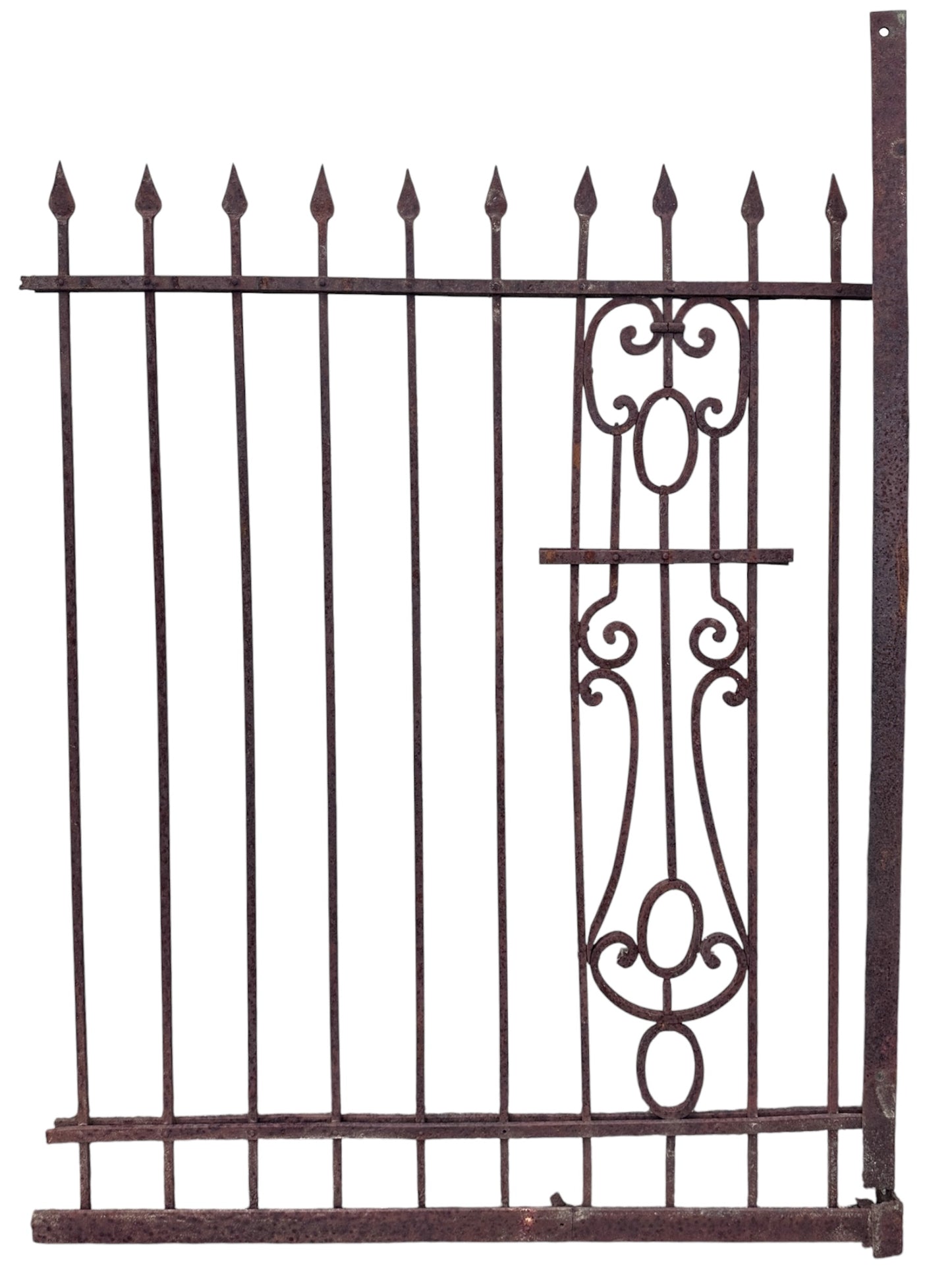 39 Ft of Antique Wrought Iron Fencing GA21049