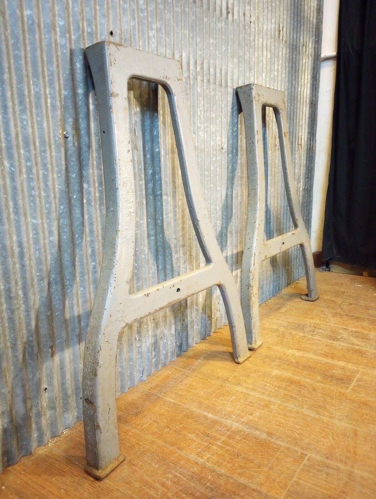Pair of Cast Iron Machine Legs 30" Tall x 22" Wide