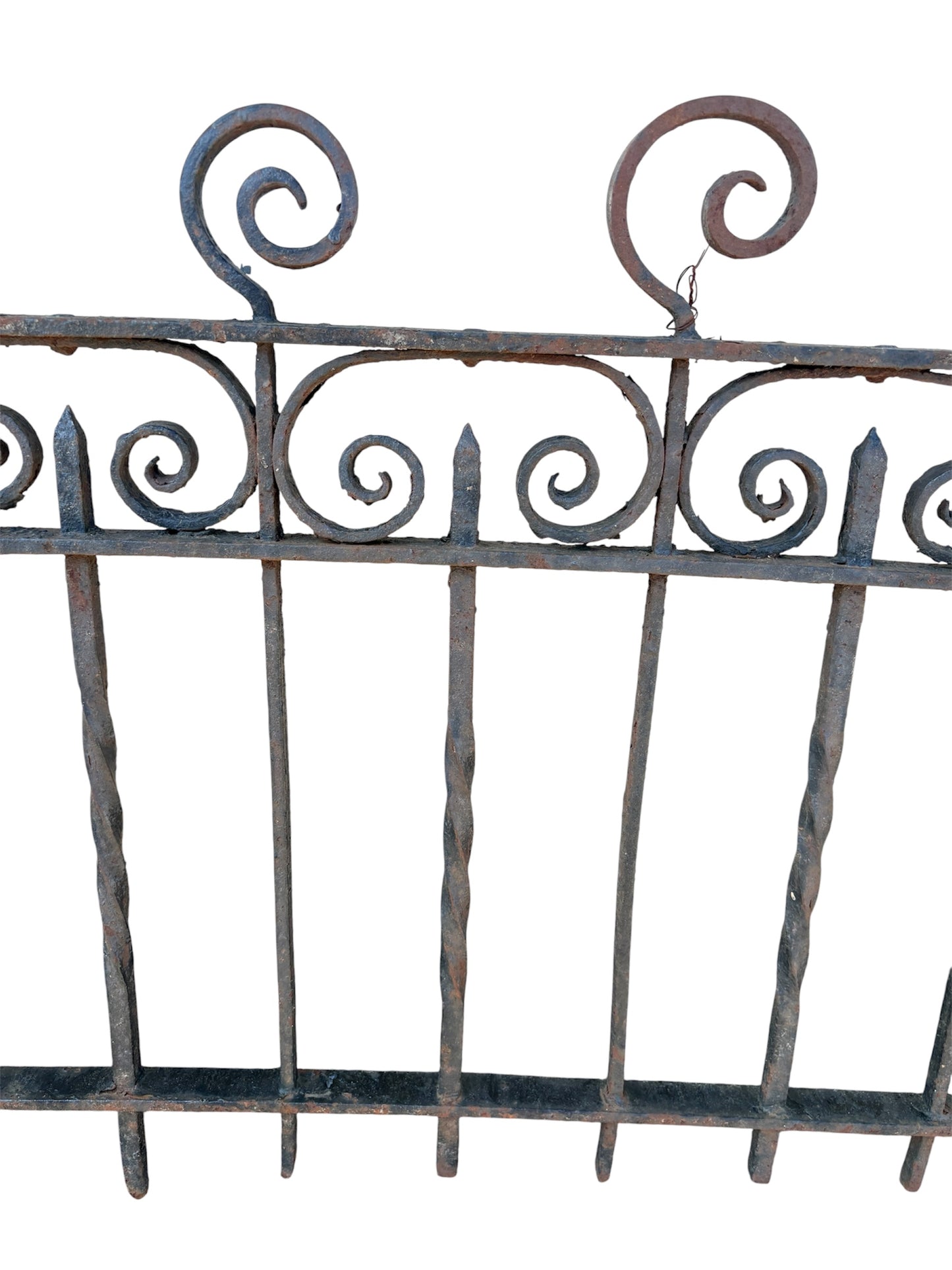 13 feet of antique iron fencing GA21094