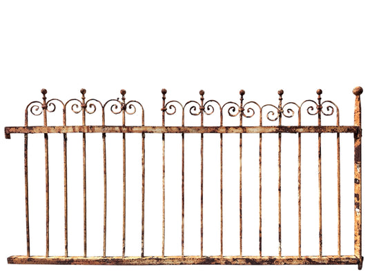 30 Ft of Antique Wrought Iron Fencing GA21033