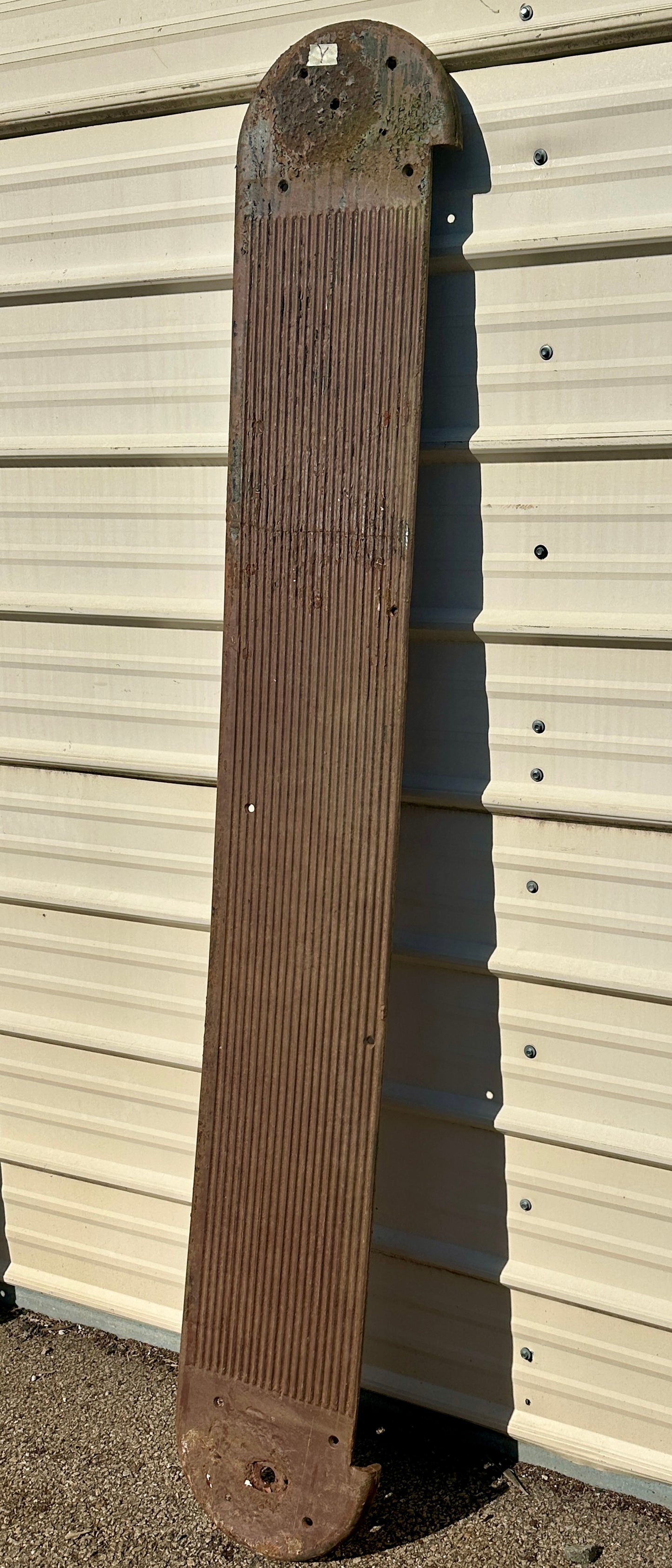 Single, Curved 6+ Ft Long Cast Iron Stair Tread GA20840
