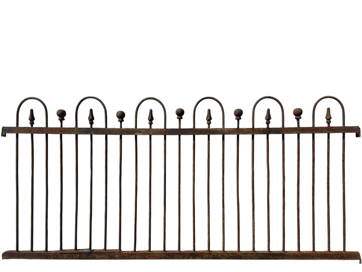18 Ft of Antique Wrought Iron Hairpin Fencing GA20996