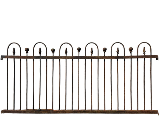 18 Ft of Antique Wrought Iron Hairpin Fencing GA20996