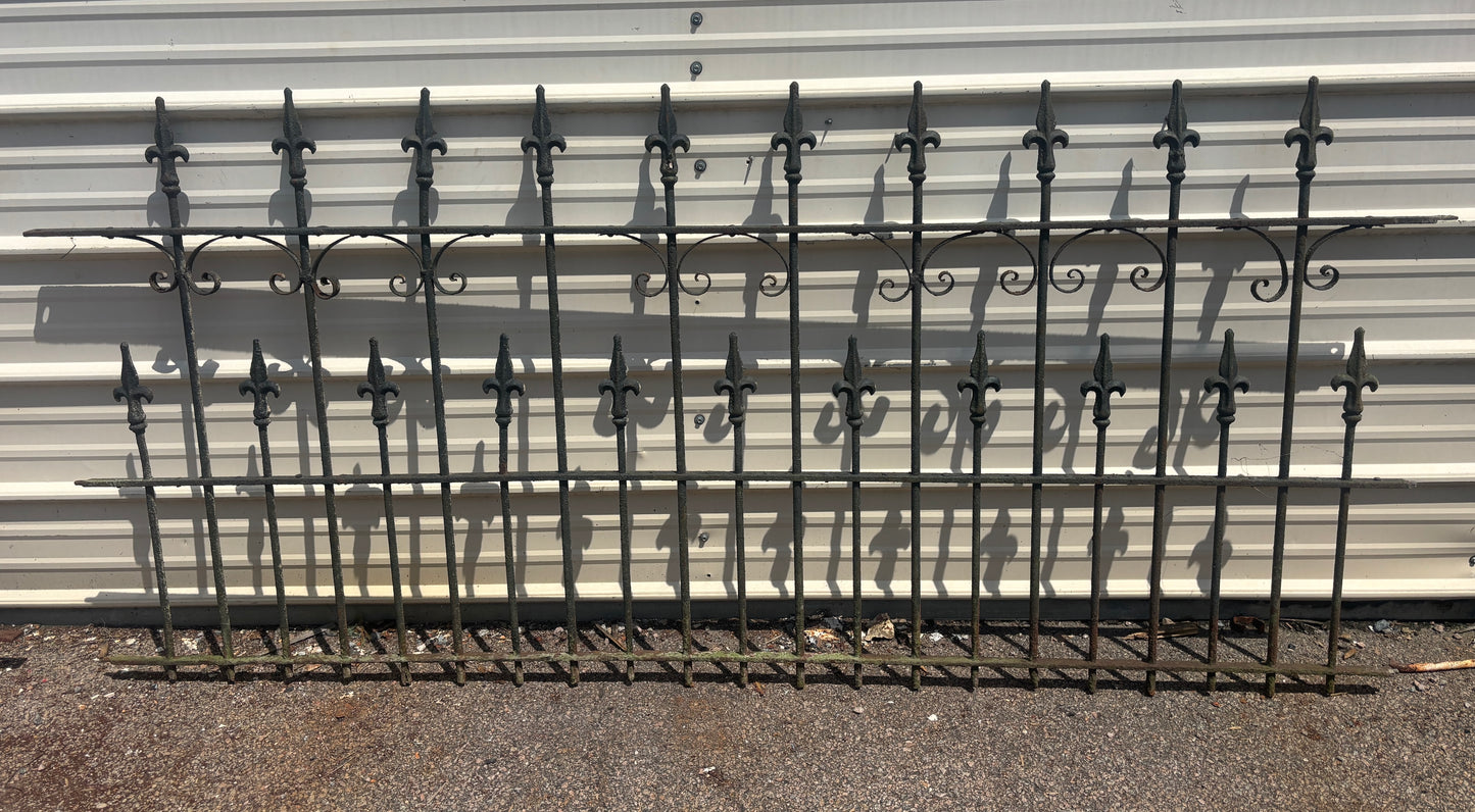 7 Foot Iron Fence Panel GA21316