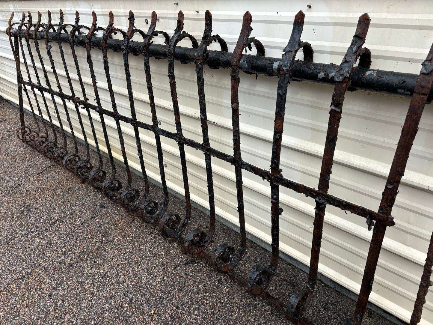 54 Feet of Iron Fence Panels GA21363