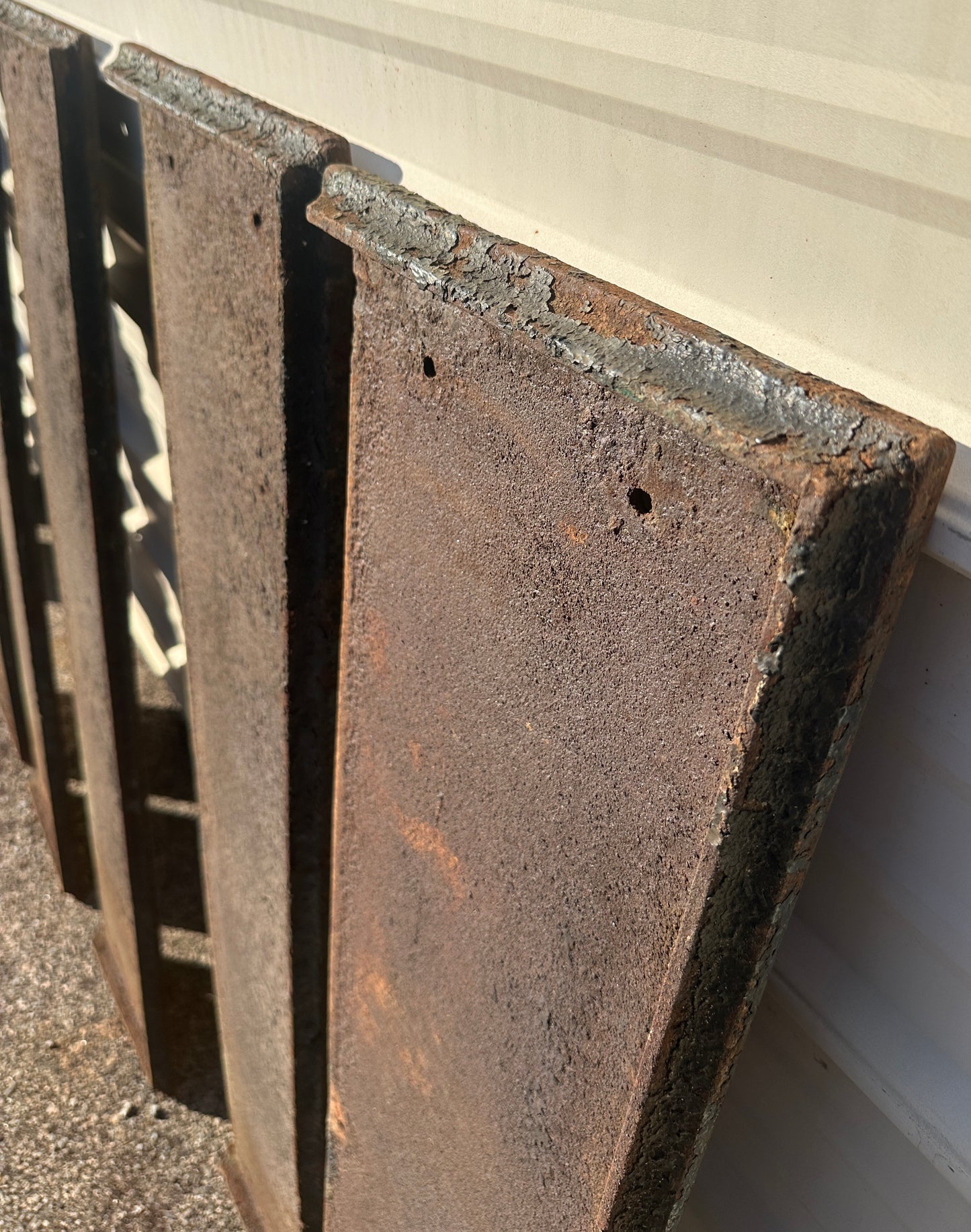 Set of 5 50" Long Cast Iron Stair Treads GA20613