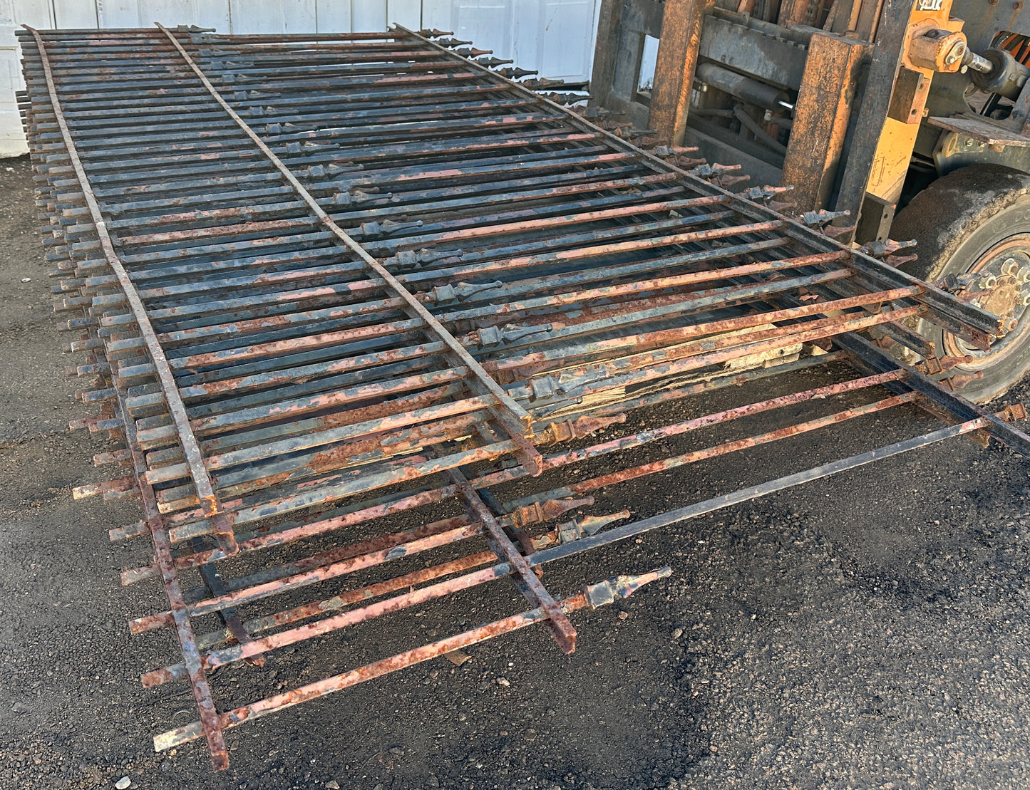 61 Feet of Antique Wrought Iron Fencing GA20787