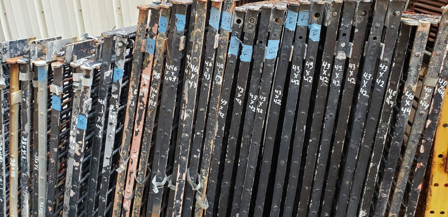 Salvaged Iron Window Grates from a State Institution in Allentown PA 46" x 43"
