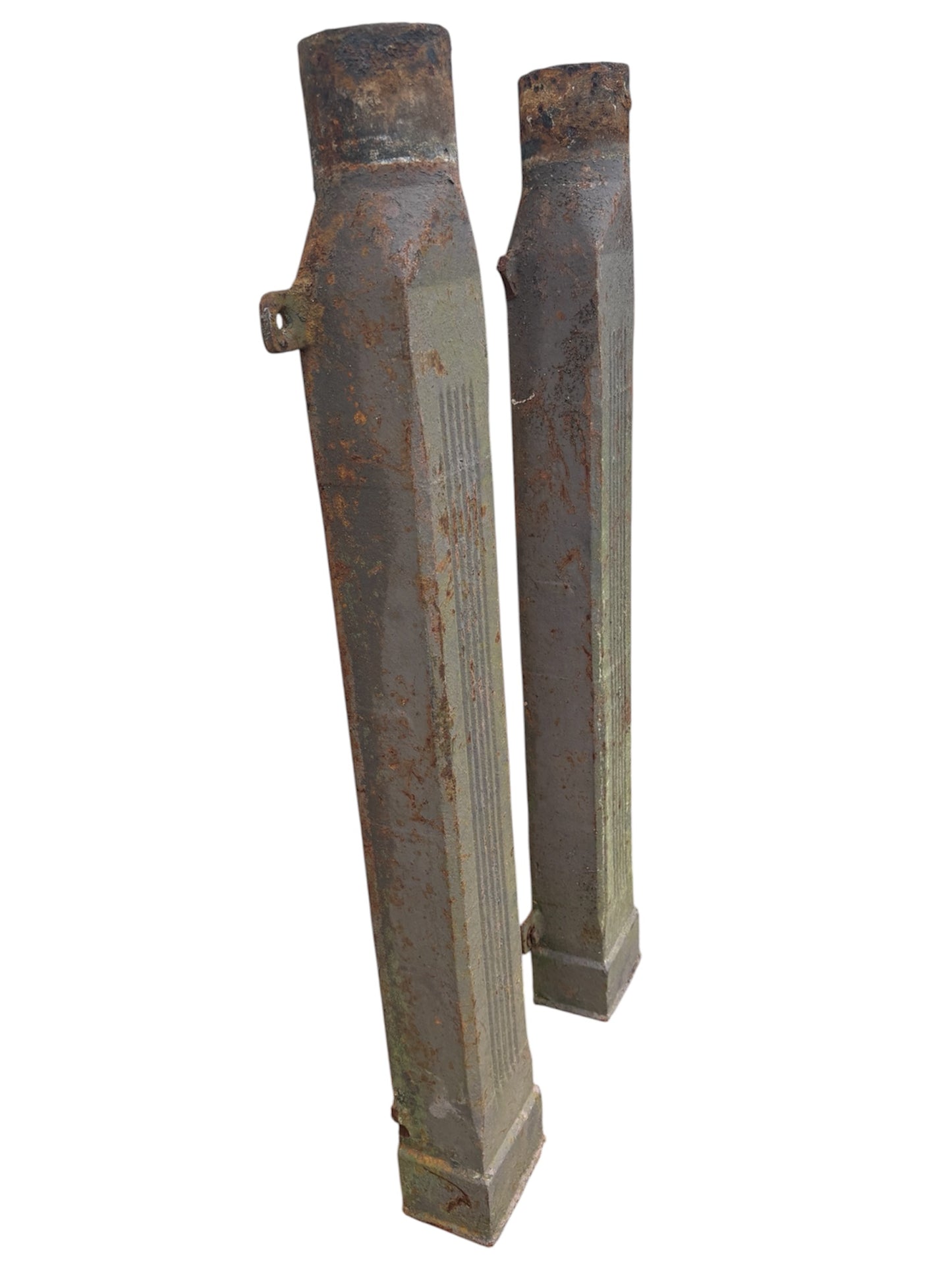 Set of 4 Antique Cast Iron Eastlake Style Victorian Gutter Spouts GA21124
