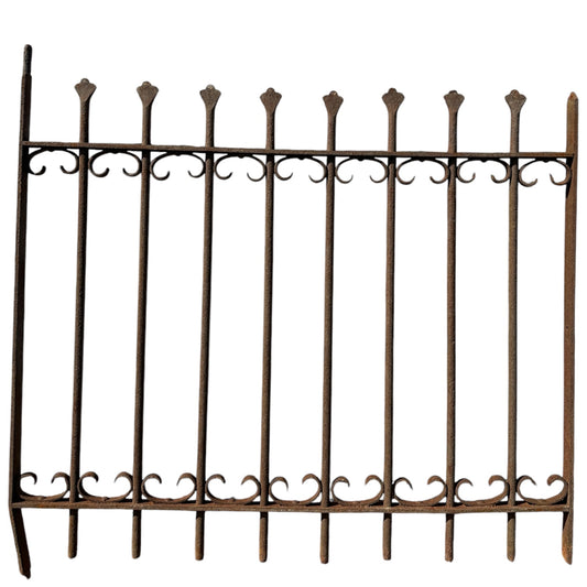 Antique Wrought Iron Garden Gate - 39.75" W x 33.5" T - GA20979