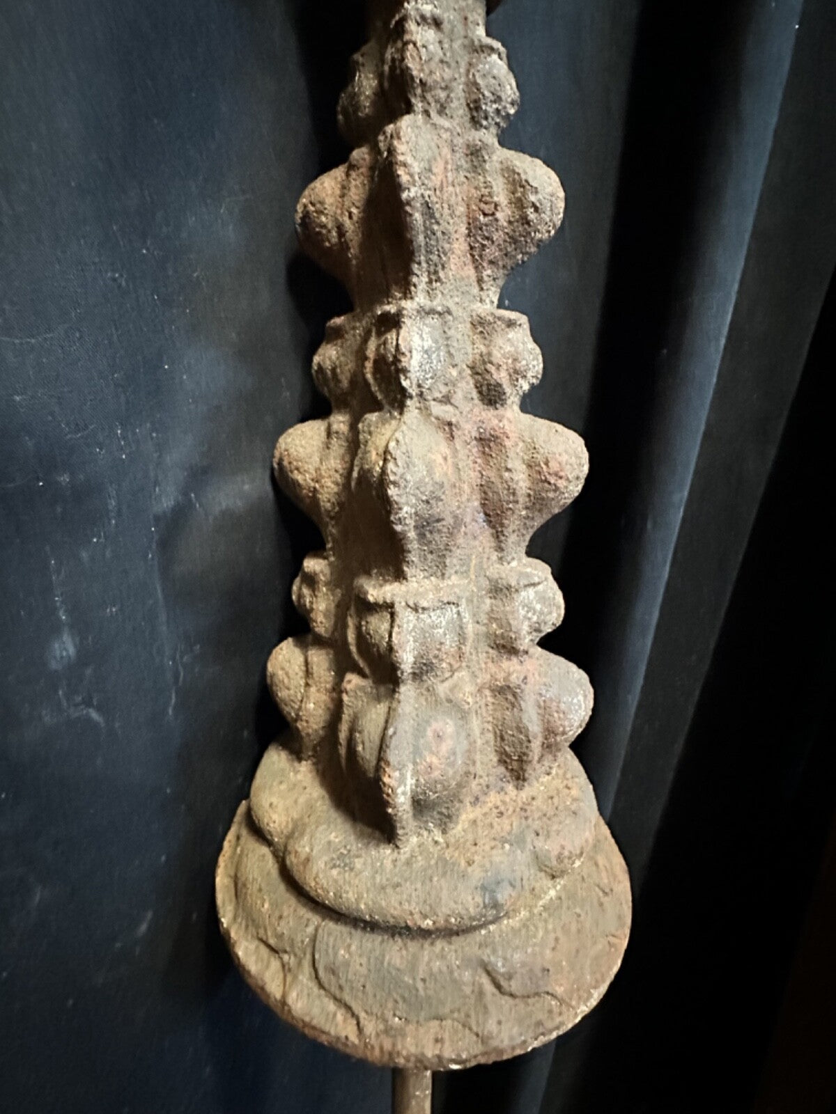 Late 1800s Cast Iron Gotham Style Finial Post GA20189