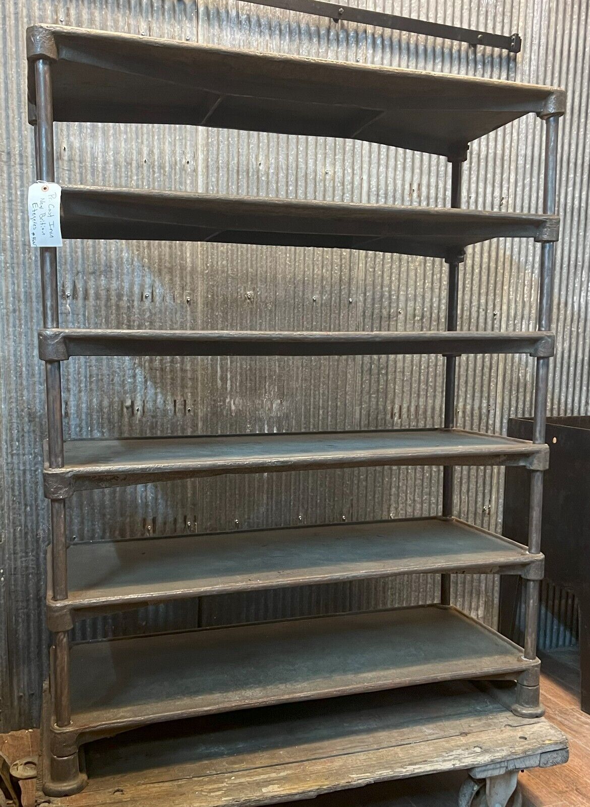 Vintage Cast Iron Airplane Factory Parts Display with 6 Shelves GA10155-2 Avail