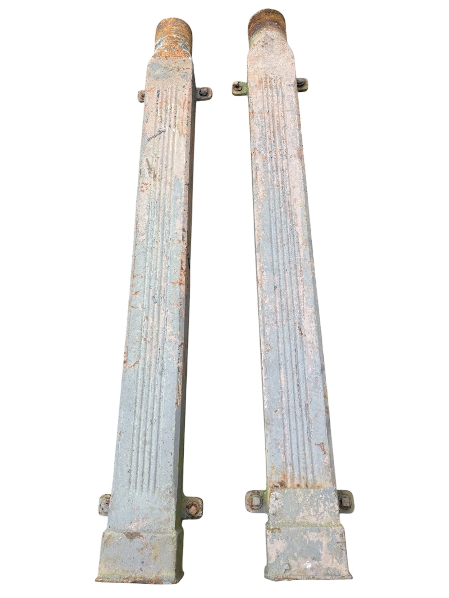 Set of 4 Antique Cast Iron Eastlake Style Victorian Gutter Spouts GA21124