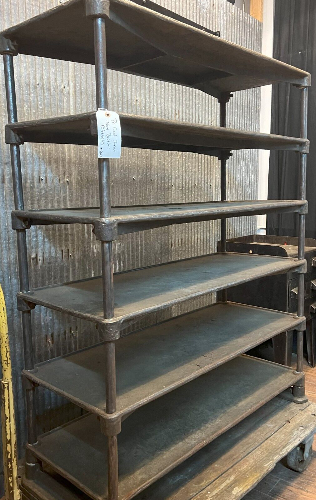 Vintage Cast Iron Airplane Factory Parts Display with 6 Shelves GA10155-2 Avail