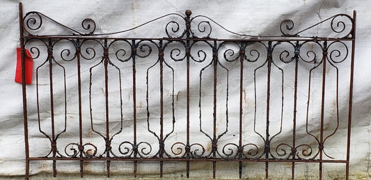 Ornate Wrought Iron Yard or Garden Gate 58 1/4" W by 31" Tall GA9580